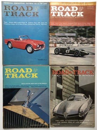 Item #H9679 Road and Track magazine, 10 issues 1951-1961
