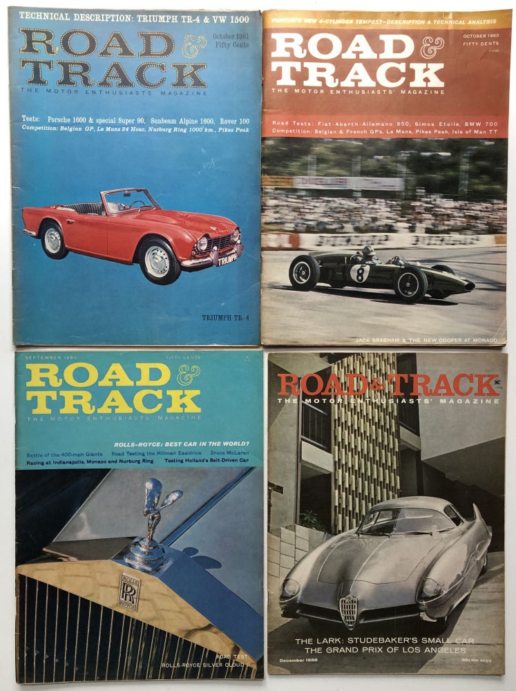 Item #H9679 Road and Track magazine, 10 issues 1951-1961