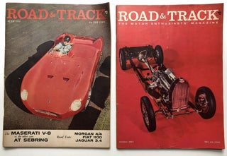 Road and Track magazine, 10 issues 1951-1961