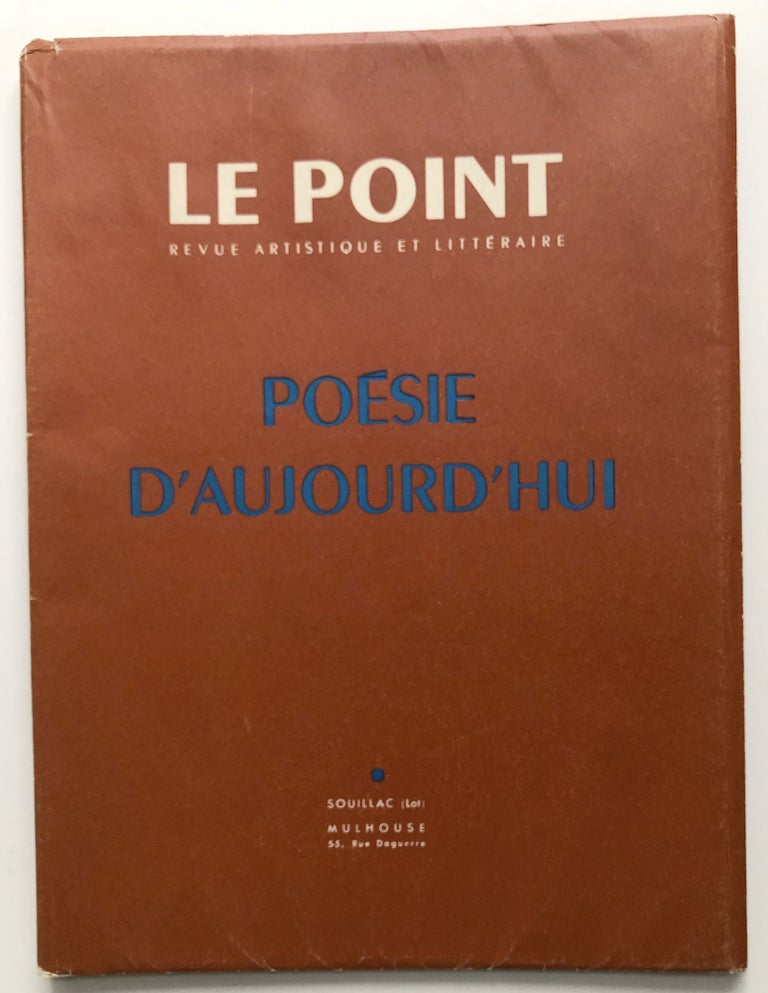 Item #H9681 Le Point - XLVIII - Poesie d'Aujourd'hui - Juin 1954. Raymond Queneau Henri Michaux, et a., Francis Ponge, Rene Char.