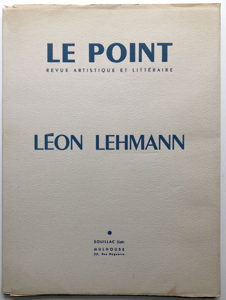 Item #H9684 Le Point - XLIII - Leon Lehmann - Janvier 1953. Leon Lehmann, Pierre Betz, Pierre Braun.