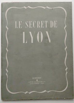 Item #H9687 Le Point XXII: Le Secret de Lyon. Marcel Roy