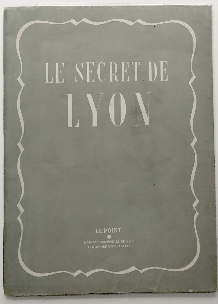Item #H9687 Le Point XXII: Le Secret de Lyon. Marcel Roy.