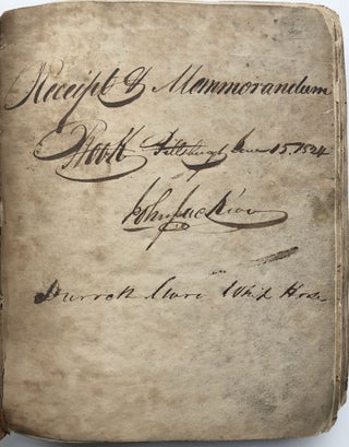 1824-1836 Pittsburgh Account, Receipt & Memorandum book for John Jackson and his son George W. Jackson