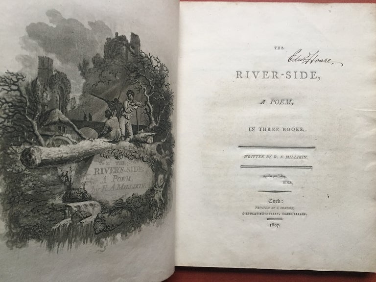 Item #ML894 The River-Side, a poem in Three Books. R. A. Millikin.