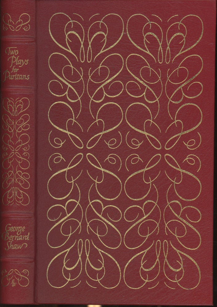 Item #s00029191 Two Plays For Puritans: The Devil's Disciple & Ceasar and Cleopatra; EASTON PRESS, The 100 Greatest Books Ever Written. George Bernard: George Him Shaw, Drawings.