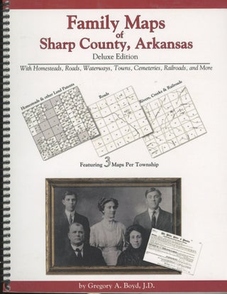 Item #s00029499 Family Maps of Sharp County, Arkansas with Homesteads, Roads, Waterways, Towns,...