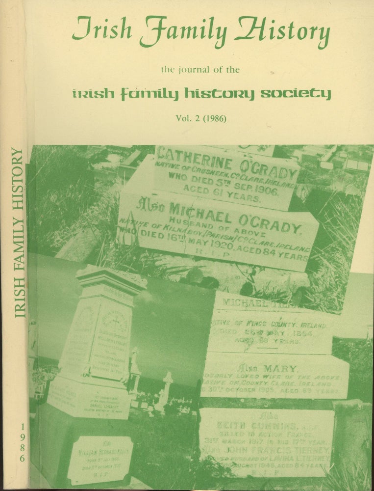 Item #s00029612 Journal of the Irish Family History Society Vol 2. Michael Egan.