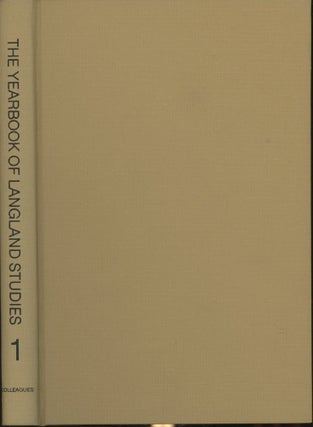 Item #s00029698 The Yearbook of Langland Studies Vol 1. John A. Alford, M. Teresa Tavormina