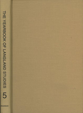 Item #s00029702 The Yearbook of Langland Studies Vol 5. John A. Alford, M. Teresa Tavormina