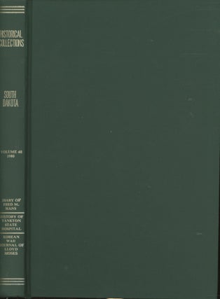 Item #s00029798 South Dakota Historical Collections Vol 40. Duncan W. Canaday, Jan Dykshorn