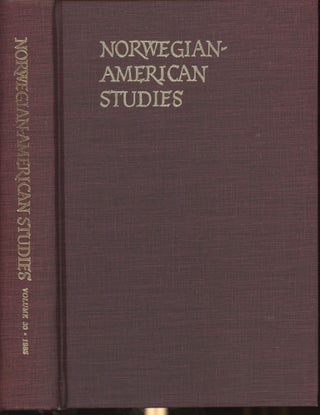 Item #s00030150 Norwegian-American Studies Volume 30. Lloyd Hustvedt, Patsy Adams Hegstad,...