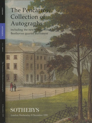 Item #s00030521 The Pencarrow Collection of Autographs, Including the Newly Discovered Beethoven...