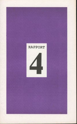 Item #s00031340 Rapport 4 (Vol 2, Numbers 1). Tony Petrosky, Patricia Petrosky, Rob Swigart,...