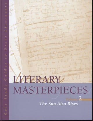 Item #s00031868 Literary Masterpieces: The Sun Also Rises Vol 2 (Gale Study Fuides to Great...