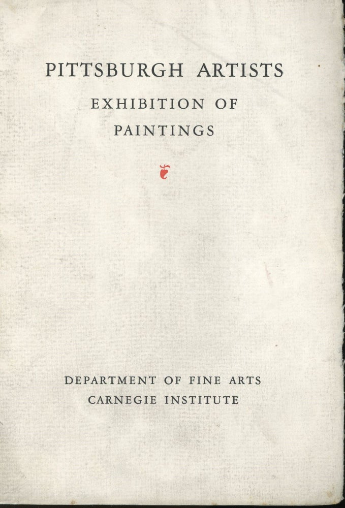 Item #s00032181 Exhibition of Paintings by Pittsburgh Artists. Samuel Rosenber, Virginia Cuthbert, Contributors.