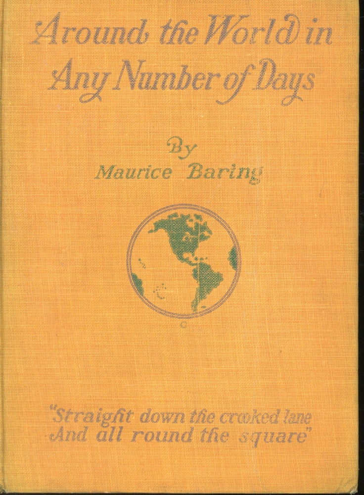 Item #s00032193 Around the World in Any Number of Days. Maurice Baring, Walter J. Enright Vincent Lynch, Illustration.