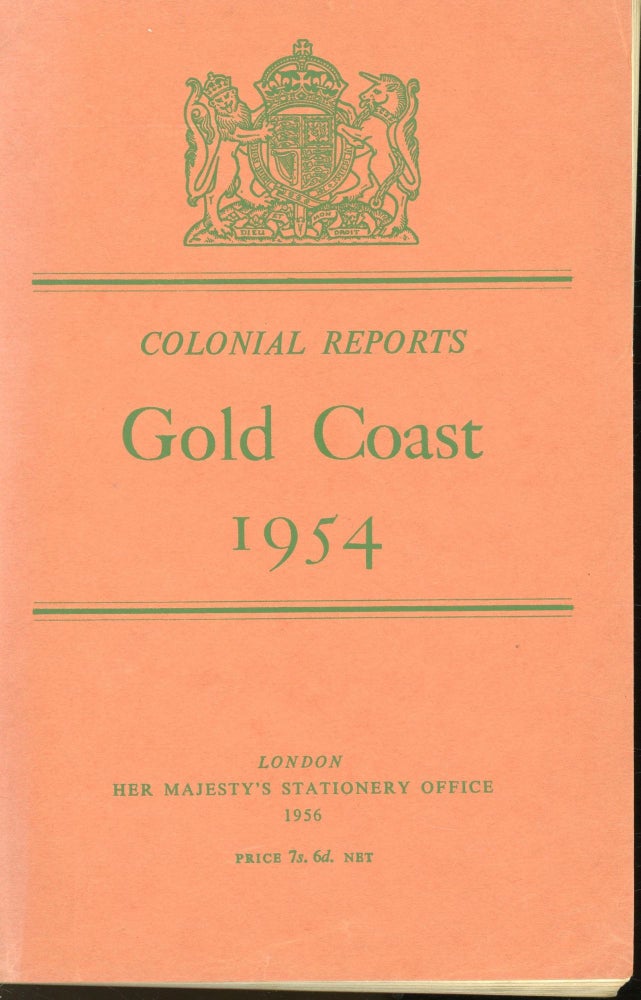 Item #s00032214 Colonial Reports: Gold Coast 1954