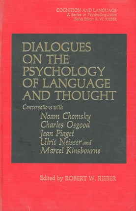 Item #s00032261 Dialogues on the Psychology of Language and Thought. Robert W. Rieber