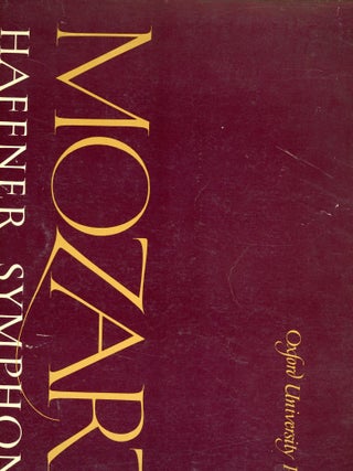 Item #s00032291 Wolfgang Amadeus Mozart: Symphony No. 35 in D,K. 385: "Haffner" Symphony. Sydney...
