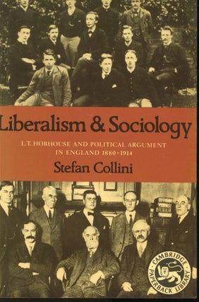 Item #s00032648 Liberalism & Sociology: L.T. Hobhouse and Political Argument in England...
