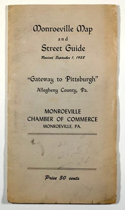 Item #C000010473 Monroevill Map and Street Guide (Revised September 1, 1958). Monroeville Chamber...