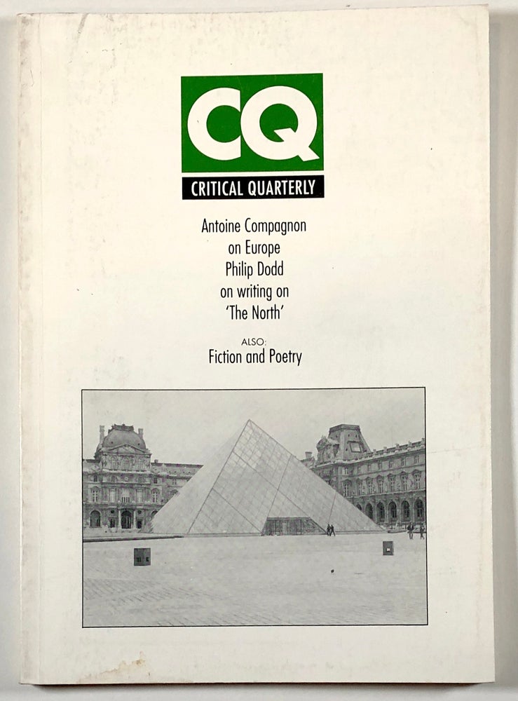 Item #C000010590 Critical Quarterly, Volume 32, Number 2, Summer 1990. Colin MacCabe, Peter Machamer, Bruce Woodcock, Geraldine Monk, Tony Baker.