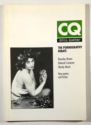 Item #C000010596 Critical Quarterly, Volume 34, Number 2, Summer 1992. Colin MacCabe, Deborah...