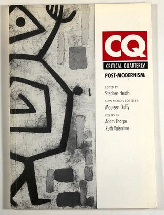 Item #C000010754 Critical Quarterly, Volume 33, Number 3, Autumn 1991. Colin MacCabe, Noel King,...