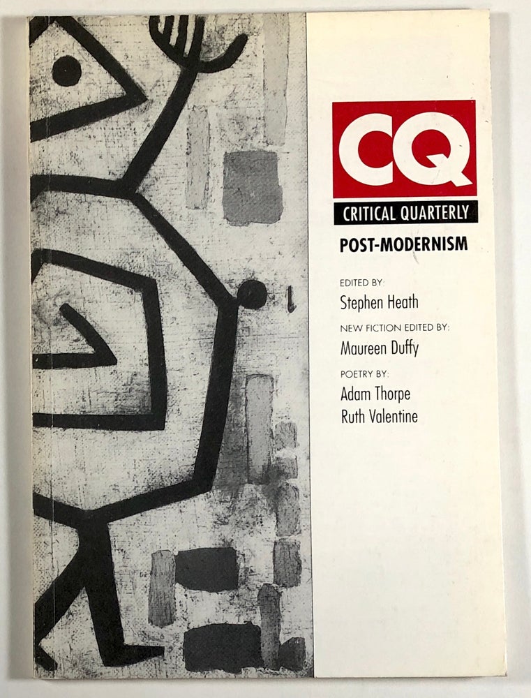 Item #C000010754 Critical Quarterly, Volume 33, Number 3, Autumn 1991. Colin MacCabe, Noel King, Peter Nicholls, Adam Thorpe, David Constantine.