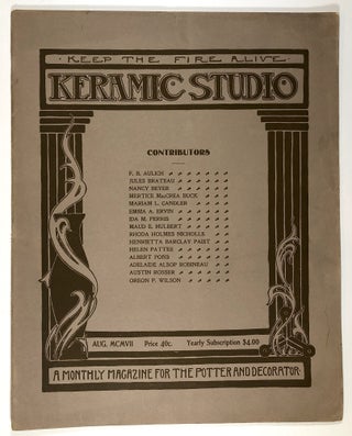 Item #C000010850 Keramic Studio: A Monthly Magazine for the Potter and Decorator. Vol. IX, No. 4,...