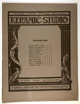 Item #C000010853 Keramic Studio: A Monthly Magazine for the Potter and Decorator. Vol. IX, No. 6,...