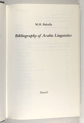 Bibliography of Arabic Linguistics
