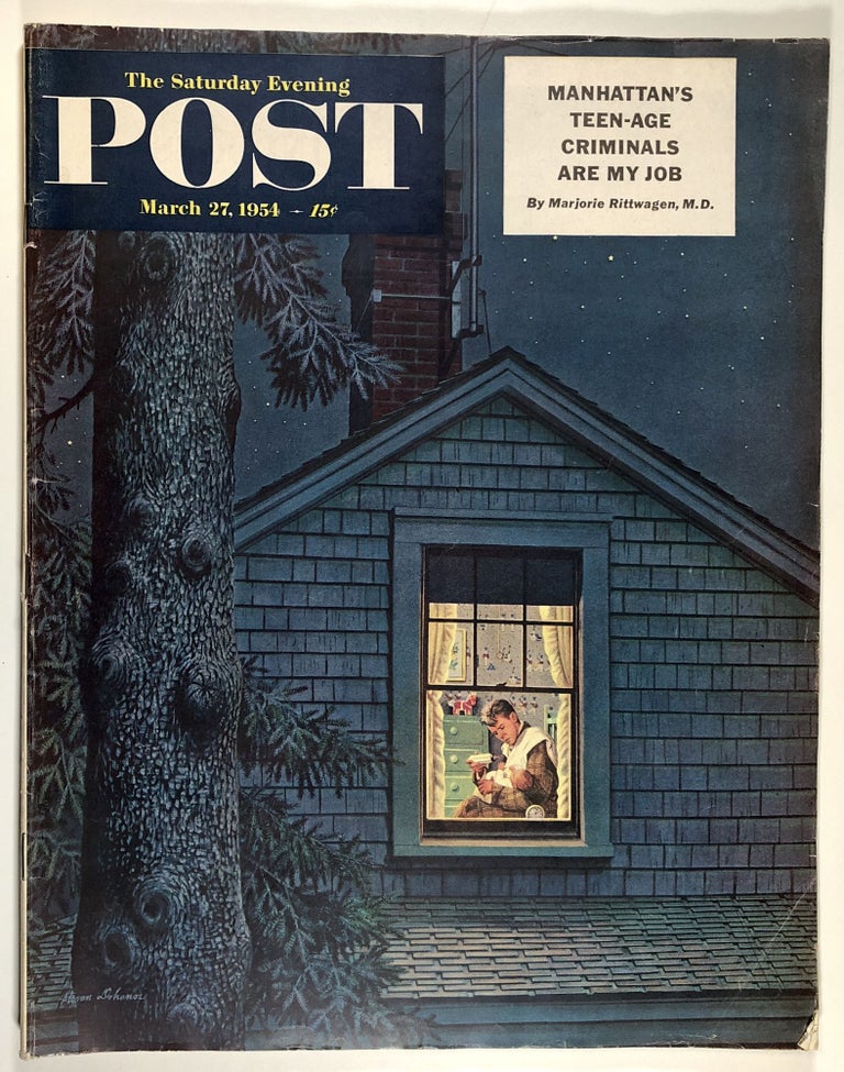 Item #C000012808 The Saturday Evening Post - March 27, 1954. Kurt Vonnegut Jr.