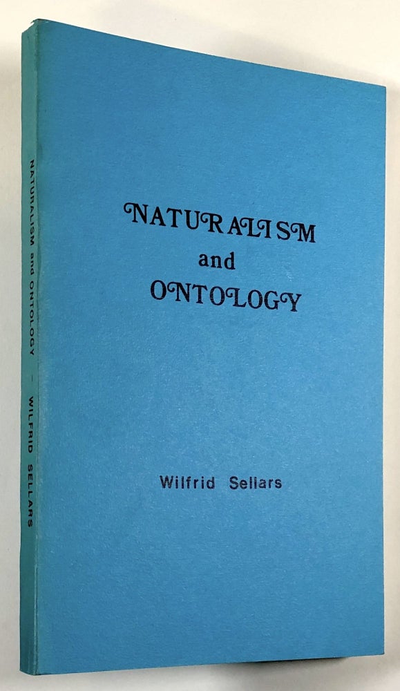 Item #C000013146 Naturalism and Ontology. Wilfrid Sellars.