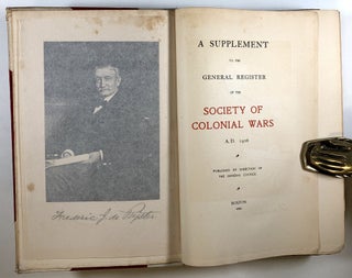 A Supplement to the General Register of the Society of Colonial Wars, A.D. 1906