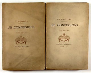 Item #C000014971 Les Confessions (Volumes 1 & 2 of a Four Volume Set). J. J. Rousseau, Edmond...