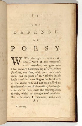 The Defense of Poesy (An Apology for Poetry / Defence of Poesie)