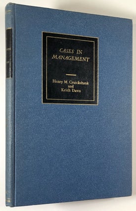 Item #C000016165 Cases in Management. Henry M. Cruickshank, Keith Davis