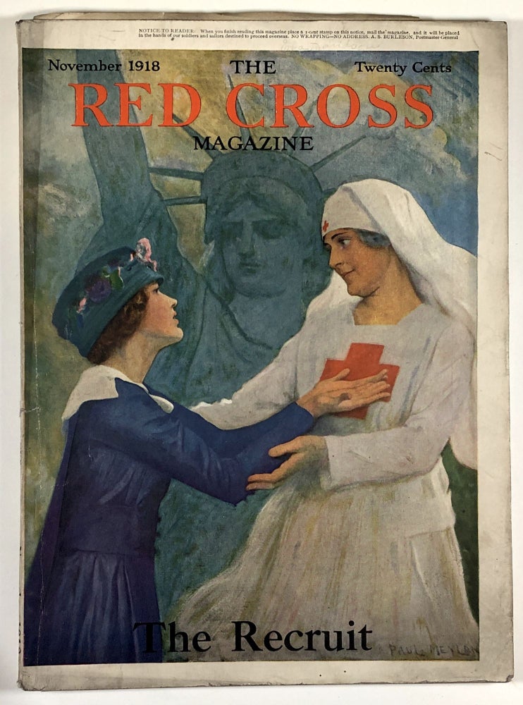 Item #C000016308 The Red Cross Magazine, November 1919, vol. 13, no. 11. Ernest Poole Paul Meylan cover, Norman Rockwell, William Hereford, Bruce Barton.