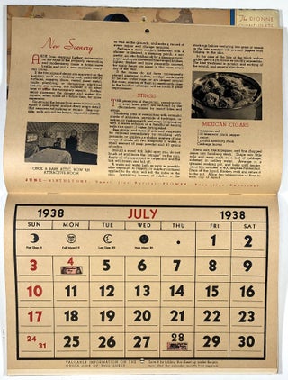 Dionne Quintuplets Calendar 1938