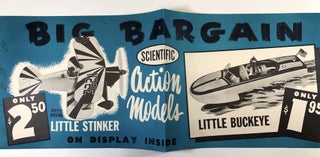 Item #C000017634 Advertisement for the Scientific Action Models 'Little Stinker' (a bi-plane) and...