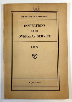 Item #C000017657 Third Service Command: Inspection for Overseas Service, 1 June 1944. I.O.S....