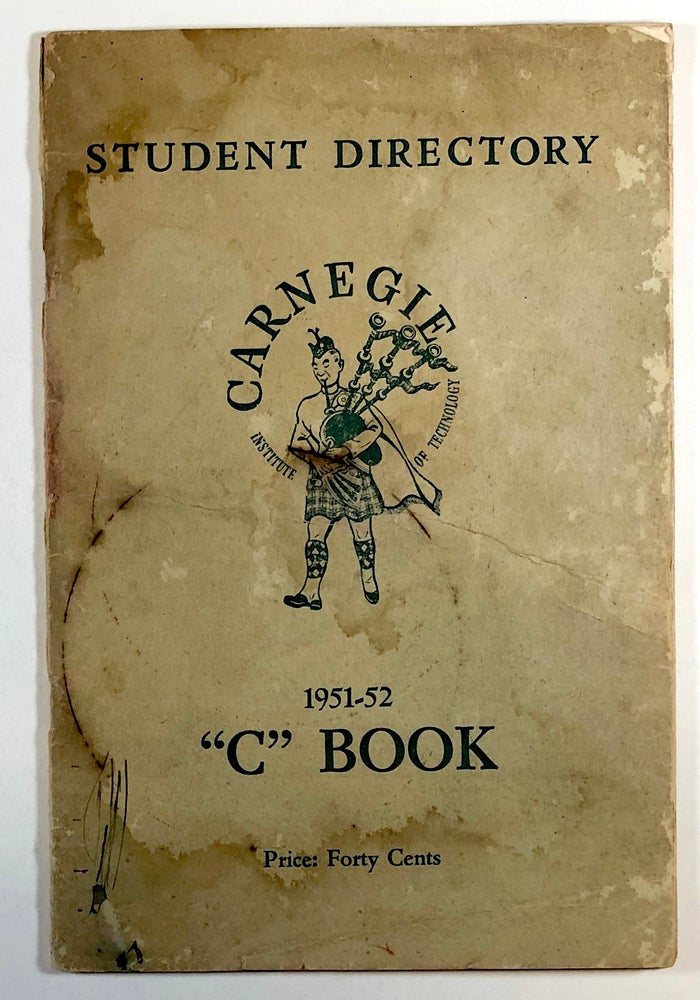 Item #C000018522 Student Directory and Activities Directory: Volume XXIX, 1951-52. Carnegie Institute of Technology.