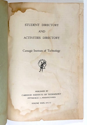 Student Directory and Activities Directory: Volume XXIX, 1951-52
