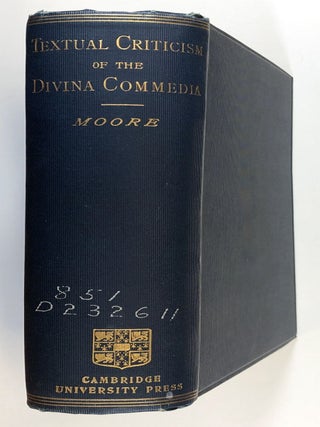 Contributions to the Textual Criticism of the Divina Commedia