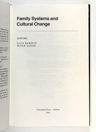 Family Systems and Cultural Change