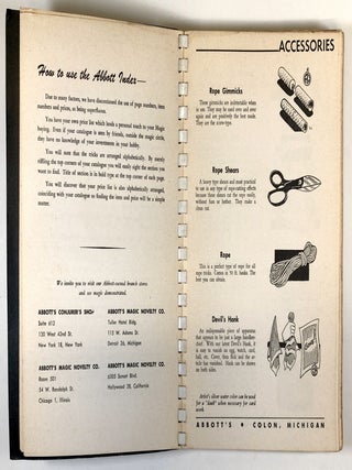 Abbott's Magic Novelty Company Catalogue No. 13
