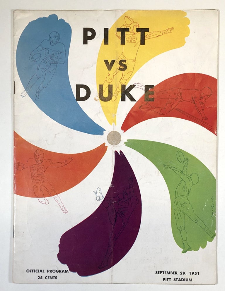 Item #C000019417 University of Pittsburgh vs. Duke University: September 29, 1951. Pitt Football Publications.