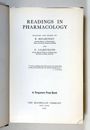 Readings in Pharmacology
